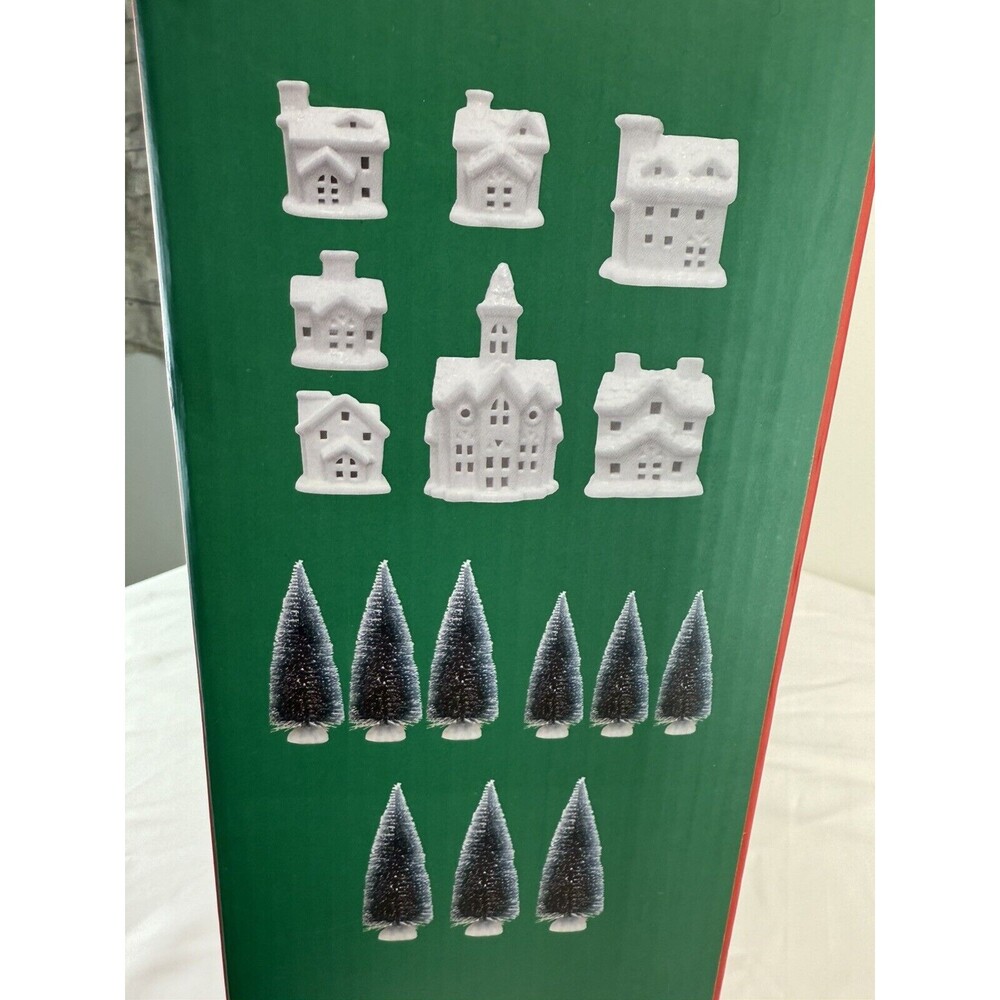 Ceramic Light Up Holiday Village 16 Piece Set - Picture 4 of 6